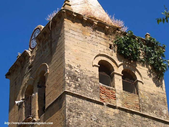 TERCER CUERPO DE LA TORRE. VANOS GEMINADOS DE CAMPANAS